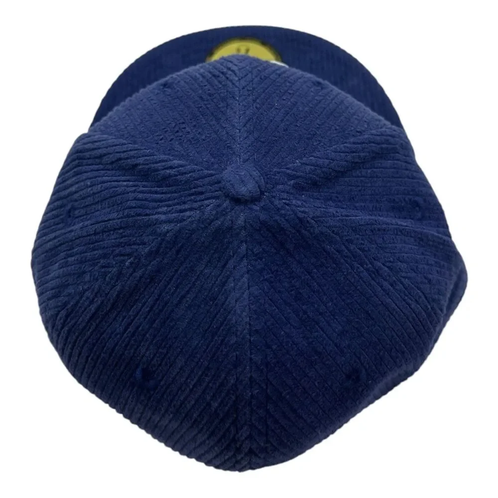 New Era 59Fifty Kansas City Royals Hat Cap Size 7 1/8 Blue Corduroy MLB Baseball